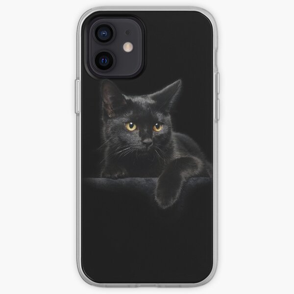 Black Cat iPhone Soft Case