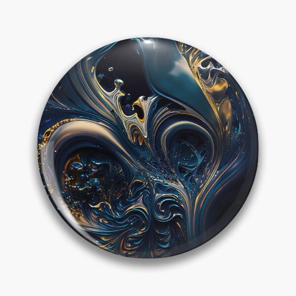 Item preview, Psychedelic Painting No.3 | Dark blue designed and sold by MA-ArtProds.