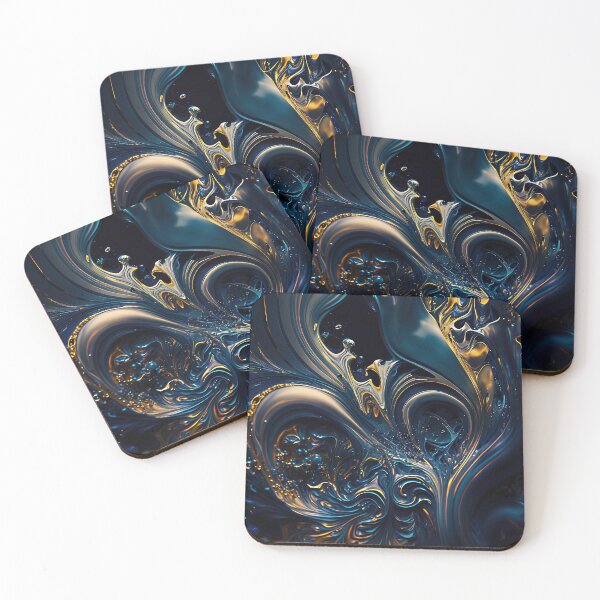 Item preview, Psychedelic Painting No.3 | Dark blue designed and sold by MA-ArtProds.