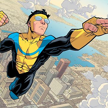 invincible,comic,robert kirkman,city,image  comics,cover,superheroes,guardians of the globe,mark grayson,nolan  grayson,omni man,atom eve | Poster