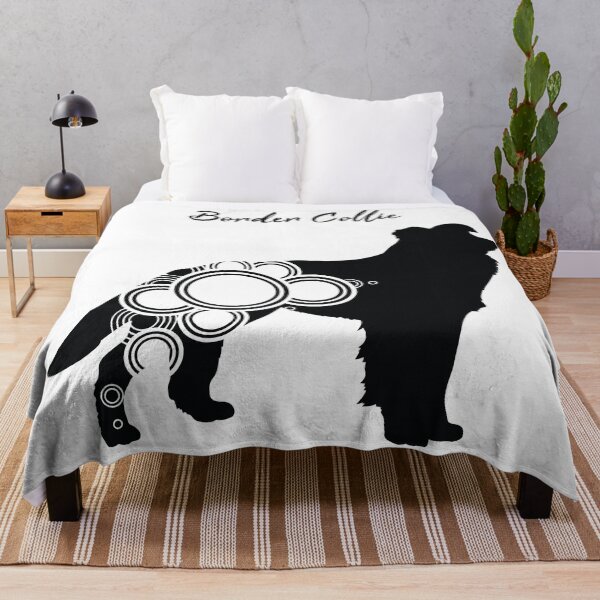 Item preview, Border collie with circular shapes designed and sold by SolidJoy.
