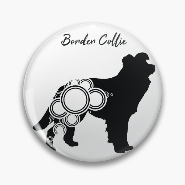 Artikelvorschau, Border-Collie mit kreisförmigen Formen entworfen und verkauft von SolidJoy.