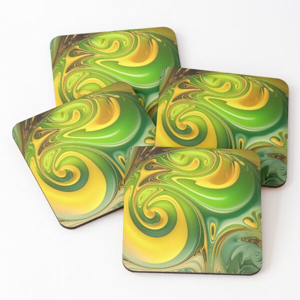 Item preview, Psychedelic Painting No.5 | Green Chartreuse designed and sold by MA-ArtProds.
