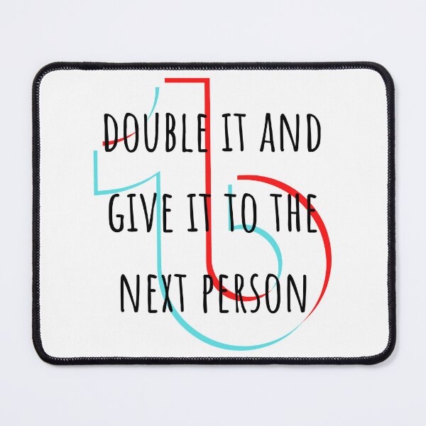 Item preview, double it and give it to the next person | funny TikTok designed and sold by DeltaWhiskey-.