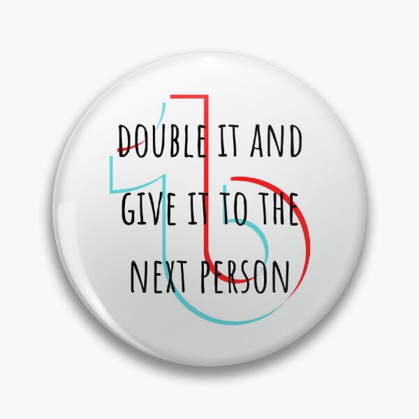 Item preview, double it and give it to the next person | funny TikTok designed and sold by DeltaWhiskey-.
