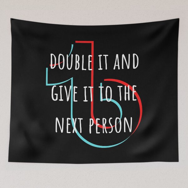 Item preview, double it and give it to the next person | funny TikTok designed and sold by DeltaWhiskey-.