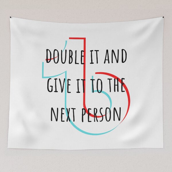 Item preview, double it and give it to the next person | funny TikTok designed and sold by DeltaWhiskey-.