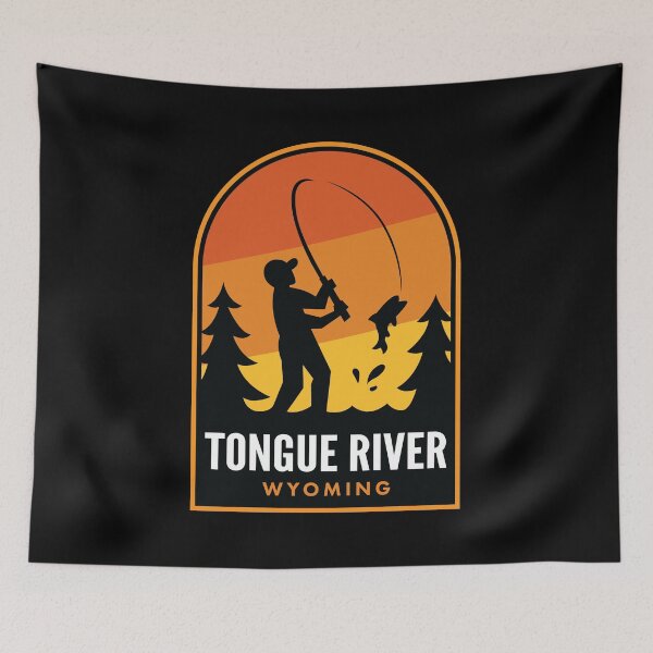 Item preview, Tongue River Wyoming Fishing designed and sold by HalpinDesign.
