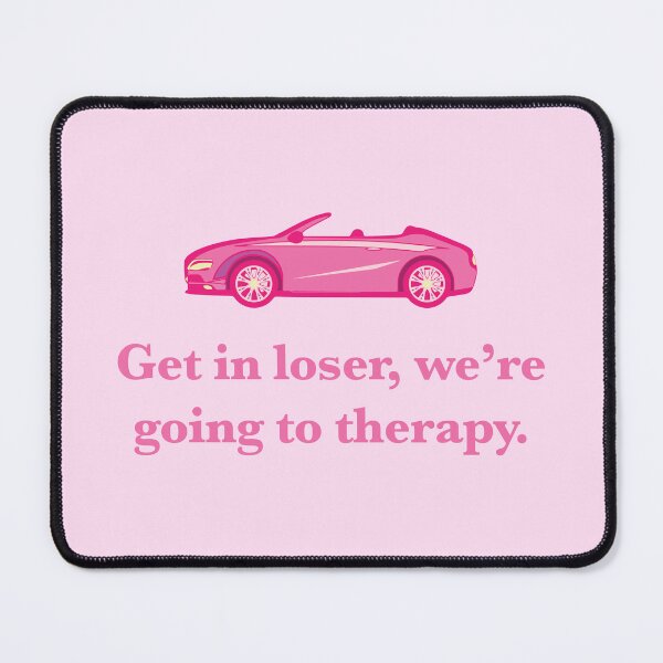 Item preview, Get in loser, we're going to therapy v2. Pink convertible, original design designed and sold by marina ralston.