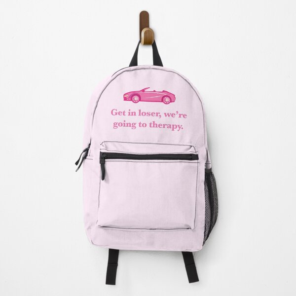 Item preview, Get in loser, we're going to therapy v2. Pink convertible, original design designed and sold by marina ralston.