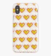 Pixel Heart Pattern #redbubble #decor #buyart #artprint iPhone Case