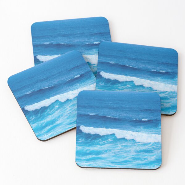 Item preview, beautiful blue sea waves designed and sold by MaltesShop.