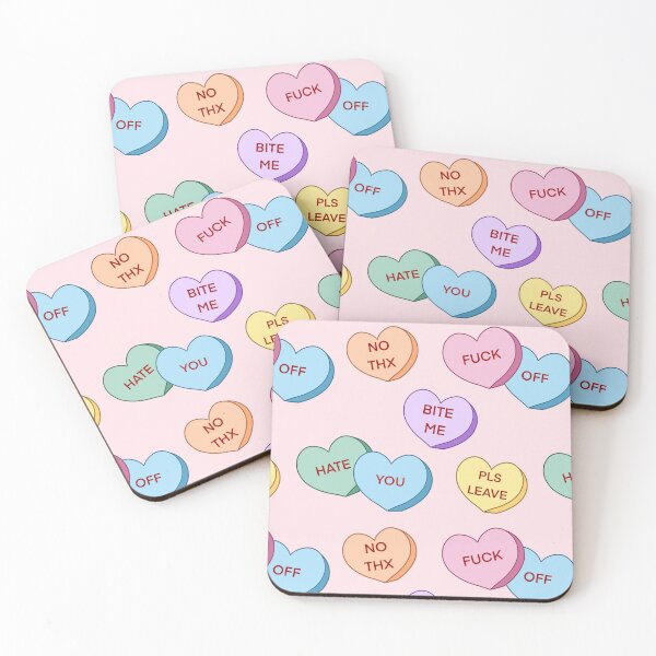 Item preview, Rude Candy Hearts Pattern designed and sold by scrambledpegs.