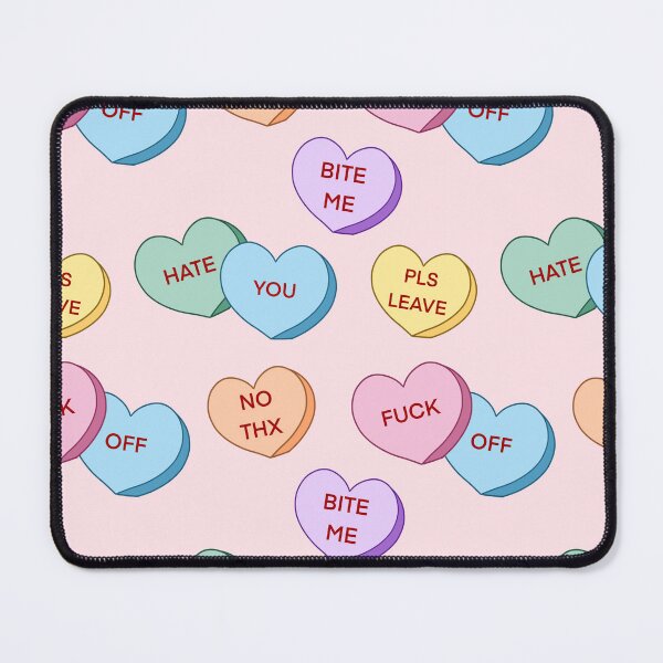 Item preview, Rude Candy Hearts Pattern designed and sold by scrambledpegs.