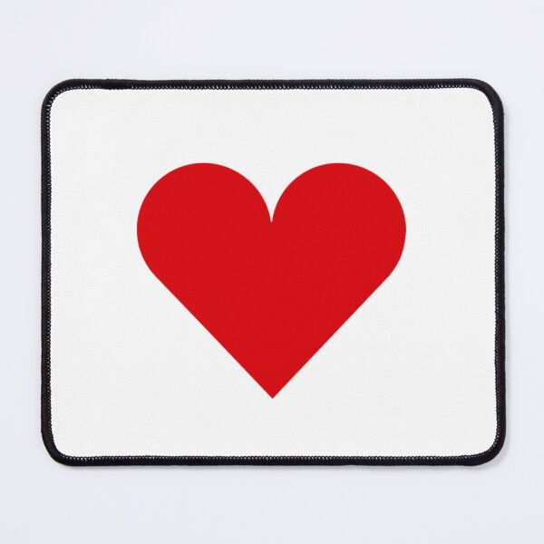 Item preview, Single RED LOVE HEART on a WHITE Background designed and sold by RachelMacht.