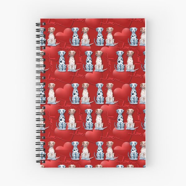Item preview, Valentine's Day Dalmatians Seamless Pattern designed and sold by PBJArt.