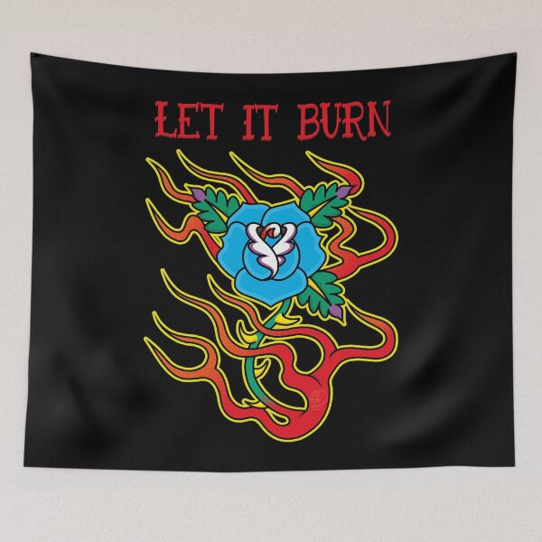 Item preview, Blue Rose On Fire Let It Burn designed and sold by Creative--Style.