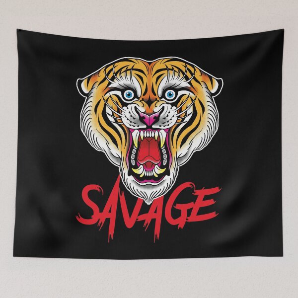 Item preview, Savage Tiger Traditional Tattoo designed and sold by Creative--Style.