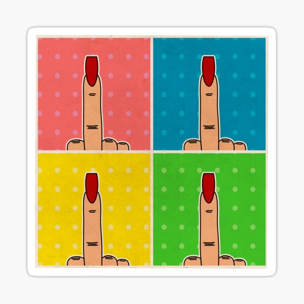 Artikel-Vorschau von Pop Art Stinkefinger, designt und verkauft von rosalinde2803.