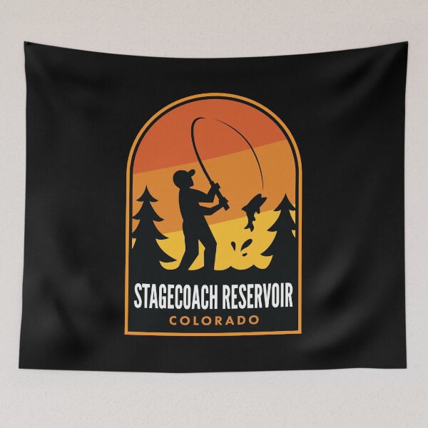 Artikelvorschau, Stagecoach Reservoir Colorado Fishing entworfen und verkauft von HalpinDesign.