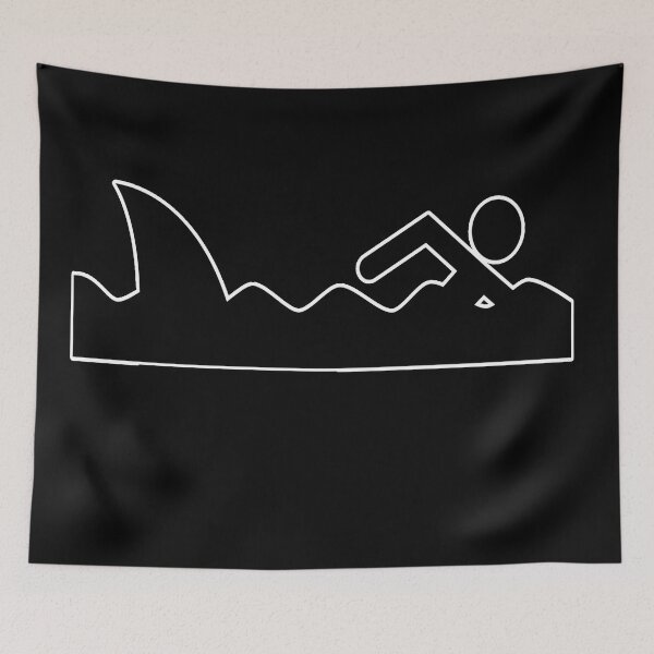 Item preview, Shark Apparel in Black Design 20 designed and sold by PastyDesigns.