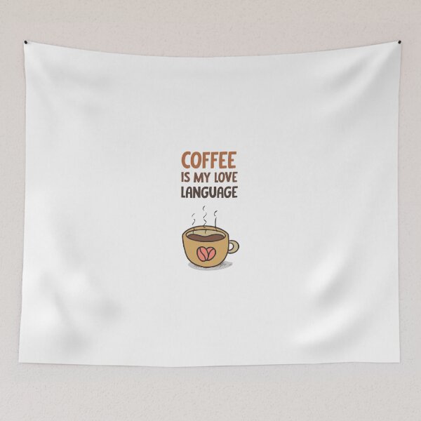 Item preview, Coffee is My Love Language Heart designed and sold by mjammer.