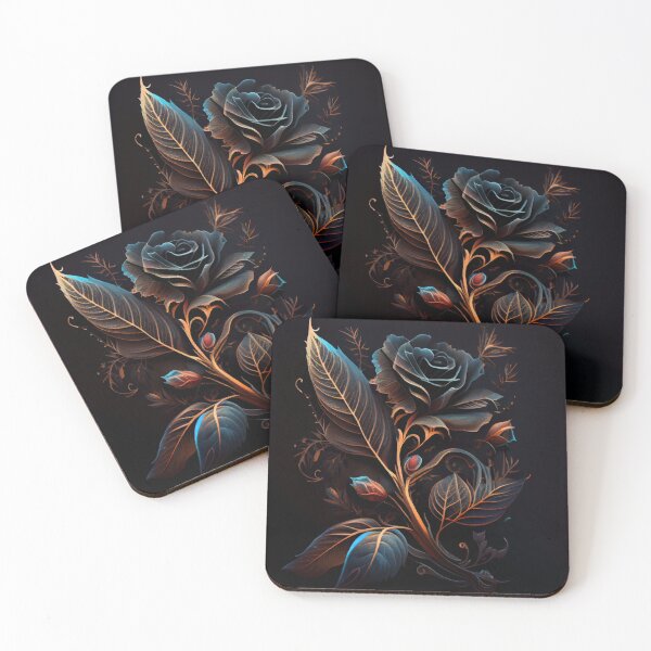 Item preview, Flaming Blue Rose designed and sold by PipikaArt.