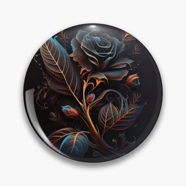 Item preview, Flaming Blue Rose designed and sold by PipikaArt.