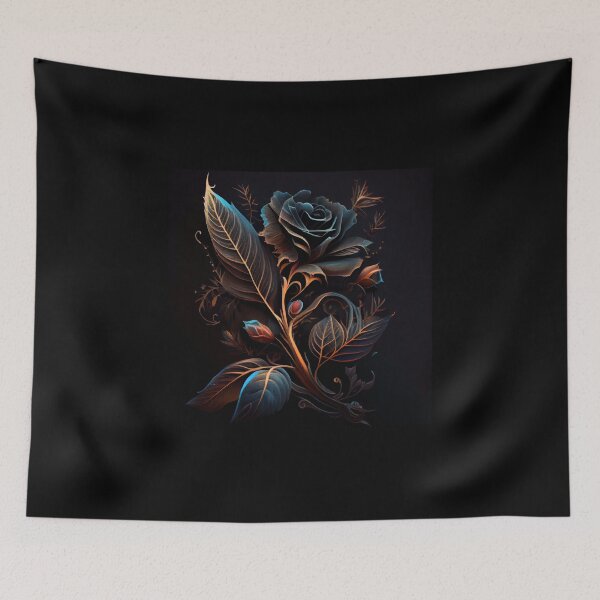 Item preview, Flaming Blue Rose designed and sold by PipikaArt.