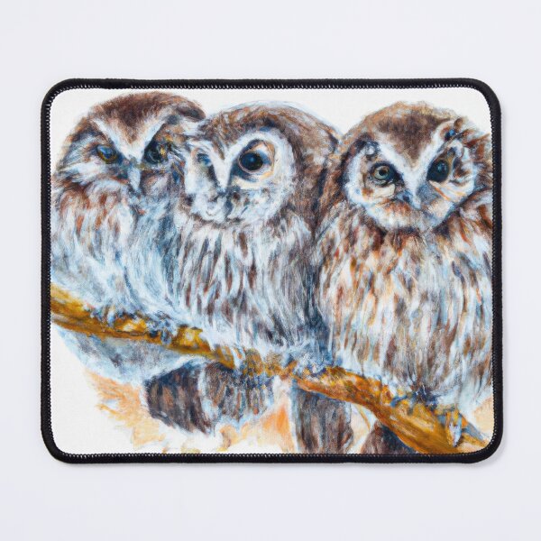 Item preview, Owls Huddled together | Owl Watercolor Print | Owl Illustration | Owl Print | Home Wall Decor | Wall Art designed and sold by phillipbooth.