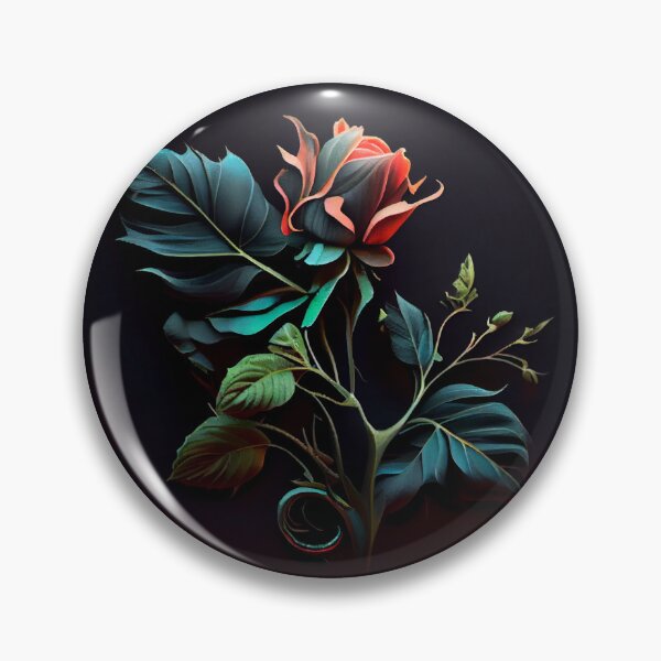 Item preview, Flaming Blue Rose designed and sold by PipikaArt.
