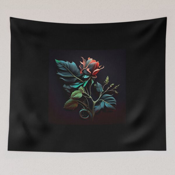 Item preview, Flaming Blue Rose designed and sold by PipikaArt.