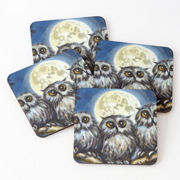 Item preview, Owls Hanging Out Together | Owl Watercolor Print | Owl Illustration | Owl Print | Home Wall Decor | Wall Art designed and sold by phillipbooth.