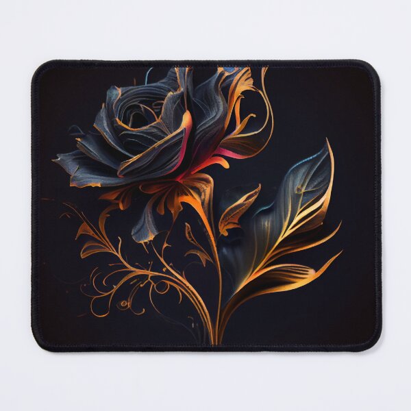 Item preview, Flaming Blue Rose designed and sold by PipikaArt.