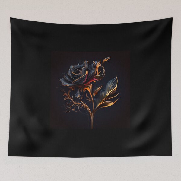 Item preview, Flaming Blue Rose designed and sold by PipikaArt.