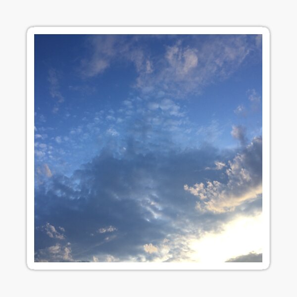 Clouds on a Sunny Day Sticker