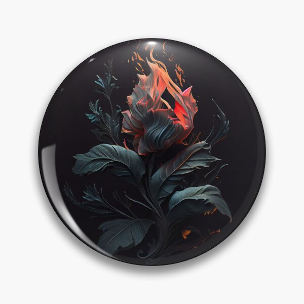 Item preview, Flaming Blue Rose designed and sold by PipikaArt.