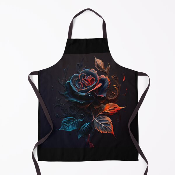 Item preview, Flaming Blue Rose designed and sold by PipikaArt.