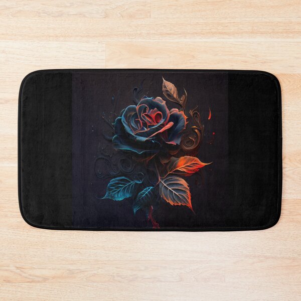 Item preview, Flaming Blue Rose designed and sold by PipikaArt.