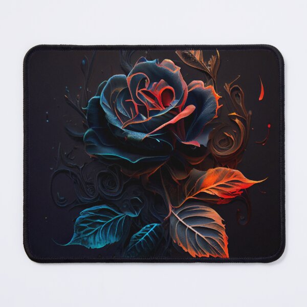 Item preview, Flaming Blue Rose designed and sold by PipikaArt.