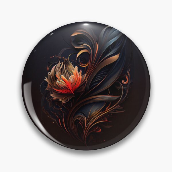 Item preview, Flaming Blue Rose designed and sold by PipikaArt.