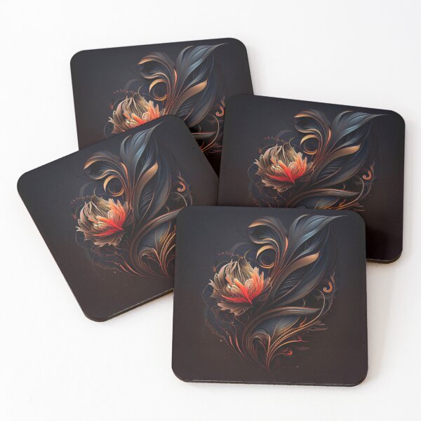 Item preview, Flaming Blue Rose designed and sold by PipikaArt.