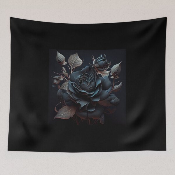 Item preview, Flaming Blue Rose designed and sold by PipikaArt.