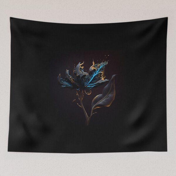 Item preview, Flaming Blue Rose designed and sold by PipikaArt.