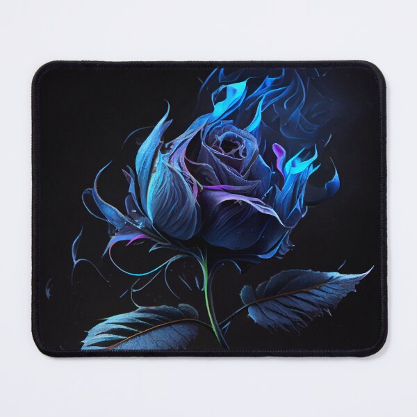 Item preview, Flaming Blue Rose designed and sold by PipikaArt.