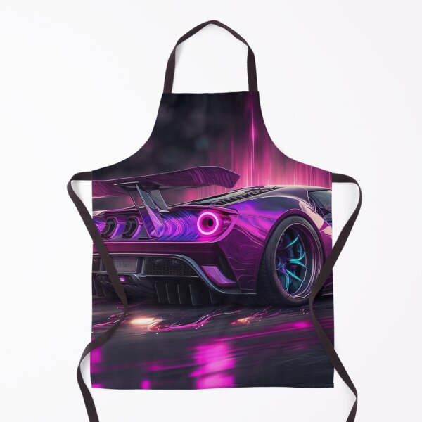 Artikelvorschau, Glänzend lila Aura Ford GT Leinwanddruck Buntes modernes digitales Kunstposter entworfen und verkauft von Acnologiaa.