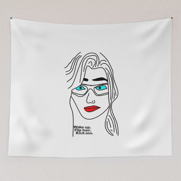 Item preview, Wake up. Flip hair. Kick ass. designed and sold by Merril Buckhorn.