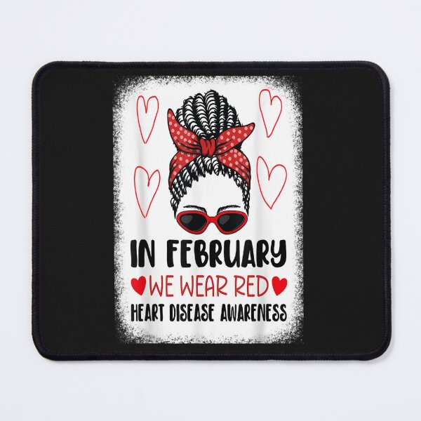 Item preview, In February We Wear Red Heart Disease Awareness T-Shirt designed and sold by TaTofy.