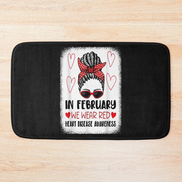 Item preview, In February We Wear Red Heart Disease Awareness T-Shirt designed and sold by TaTofy.