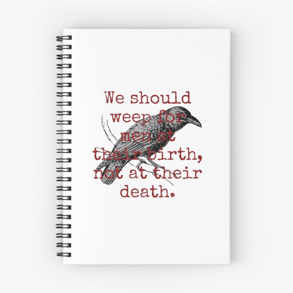 Item preview, We Should Weep For Men - Death Quote  designed and sold by CrankyOldDude.